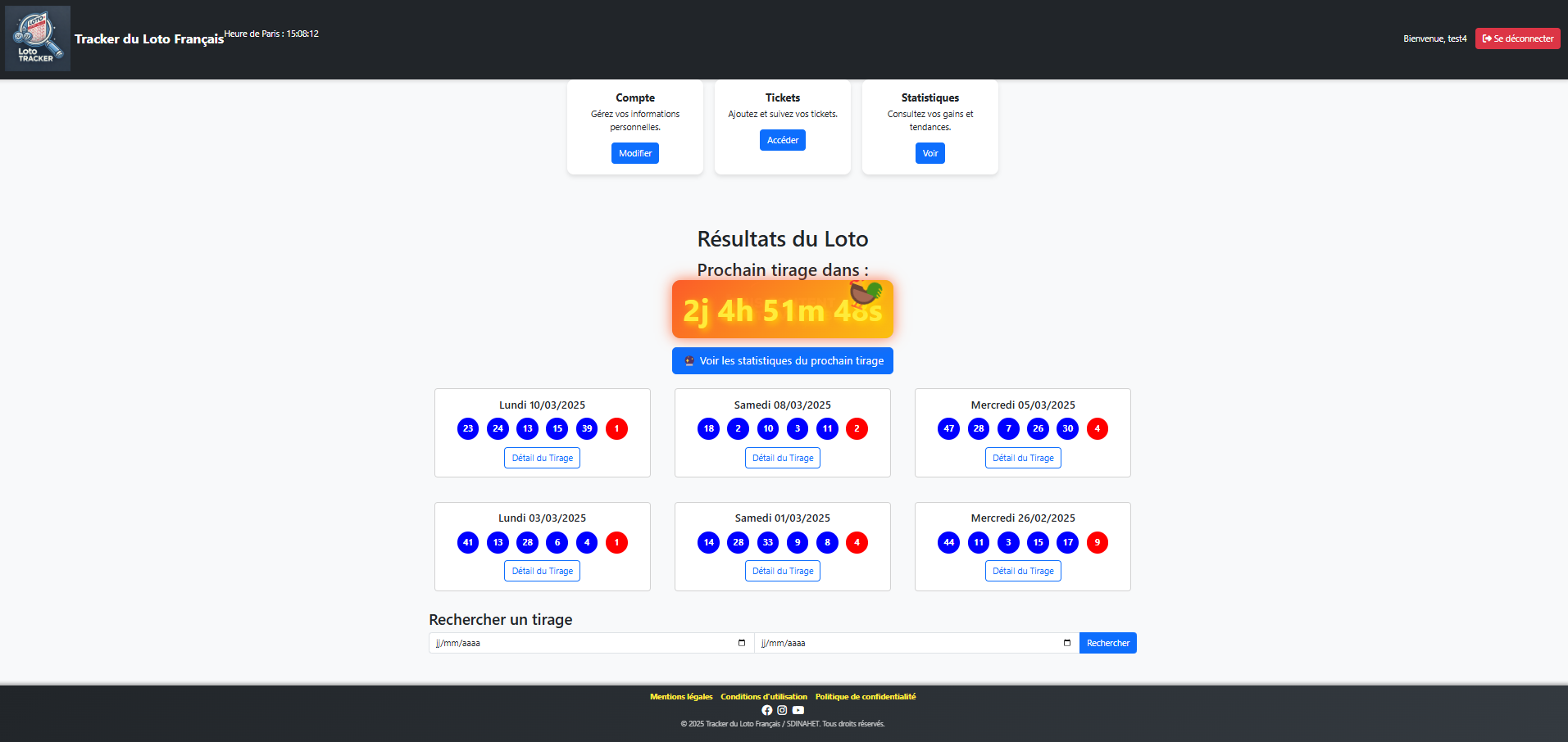 Connexion User